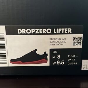 Dropzero Lifter Black/Red Sneakers